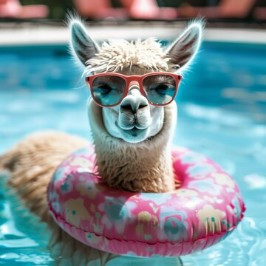 Swimming Llamas