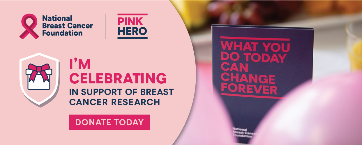 Pink Hero Email Signature - Celebrate 1