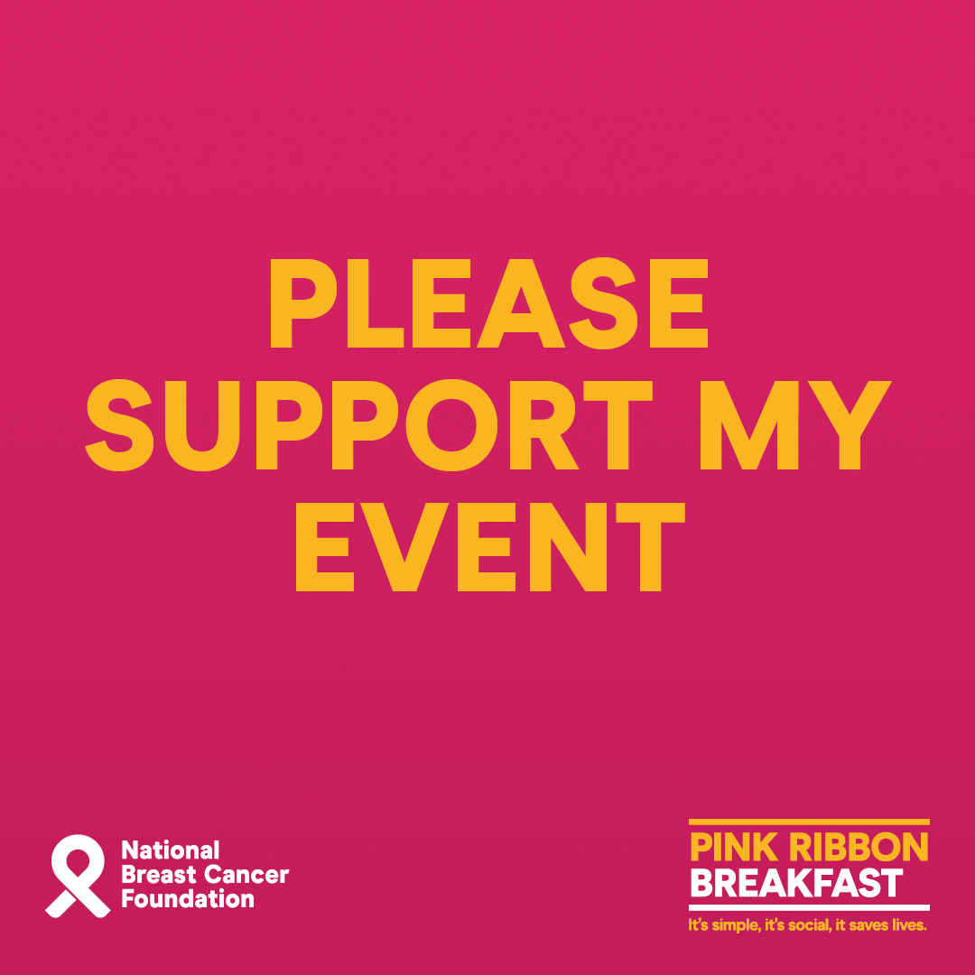Social Tile - Please Support My Event - Pink Ribbon Breakfast 2021
