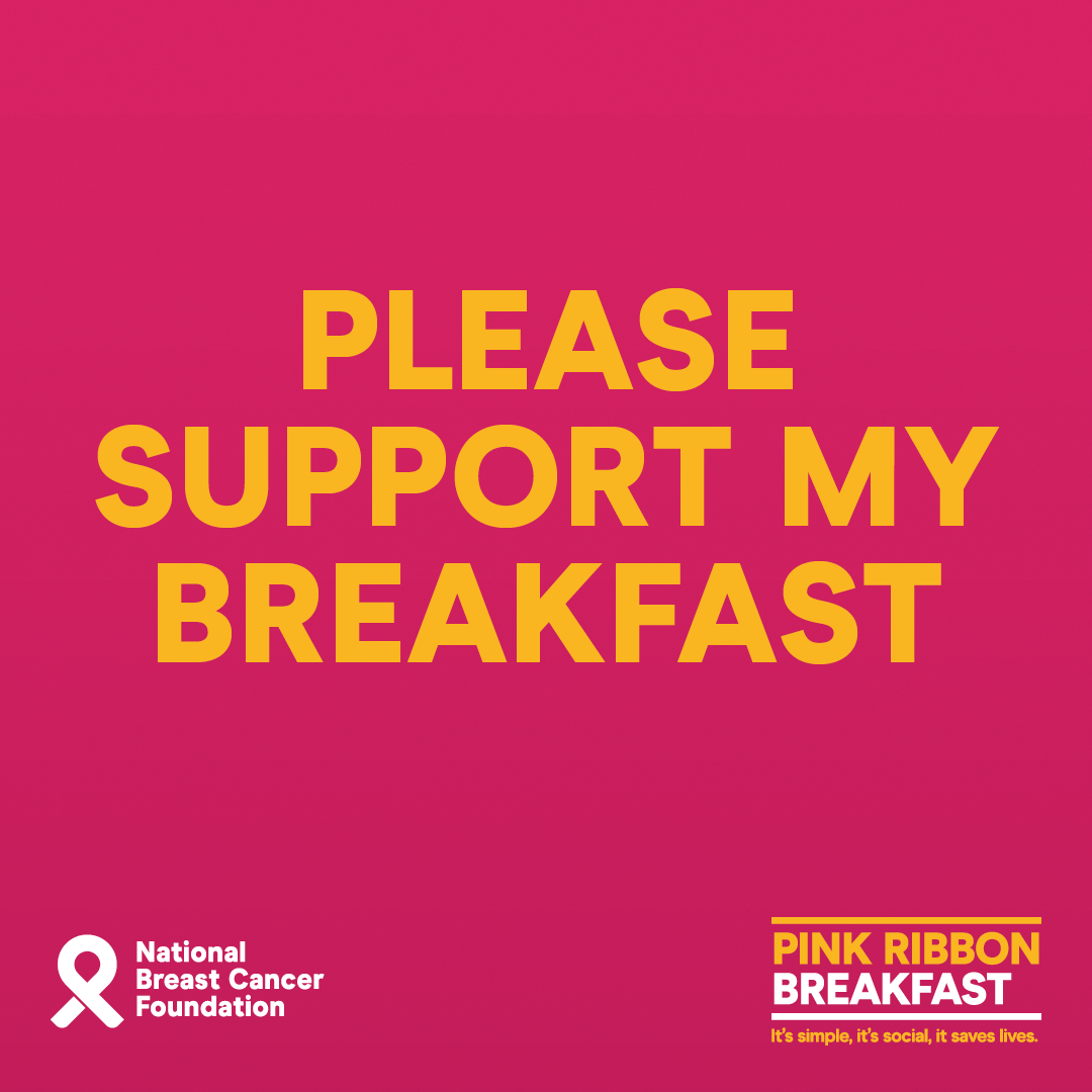 Social Tile - Please Support My Breakfast - Pink Ribbon Breakfast 2021