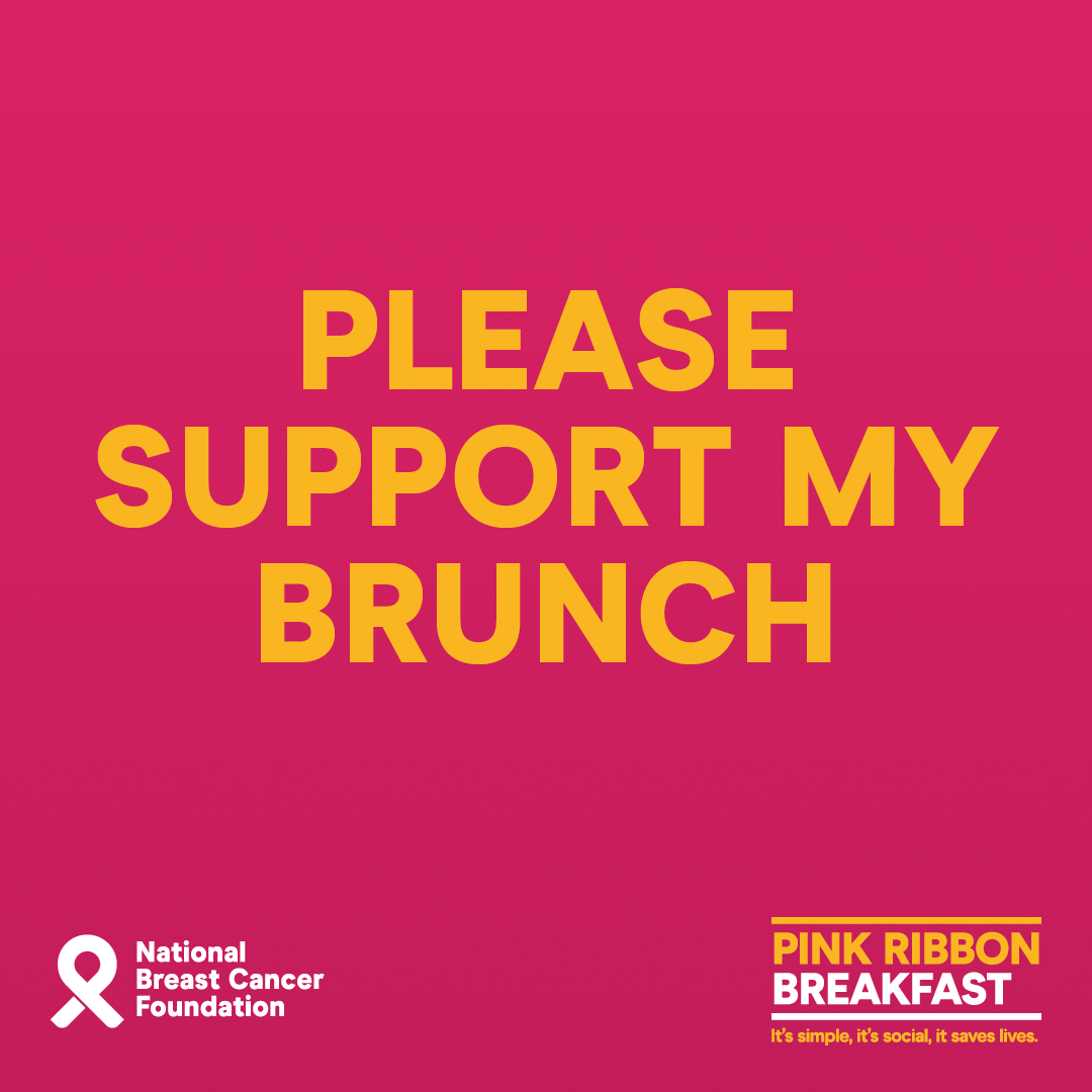 Social Tile - Please Support My Brunch - Pink Ribbon Breakfast 2021