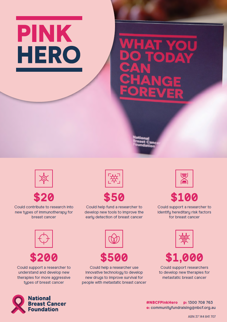 Pink Hero Dollar Handle Poster