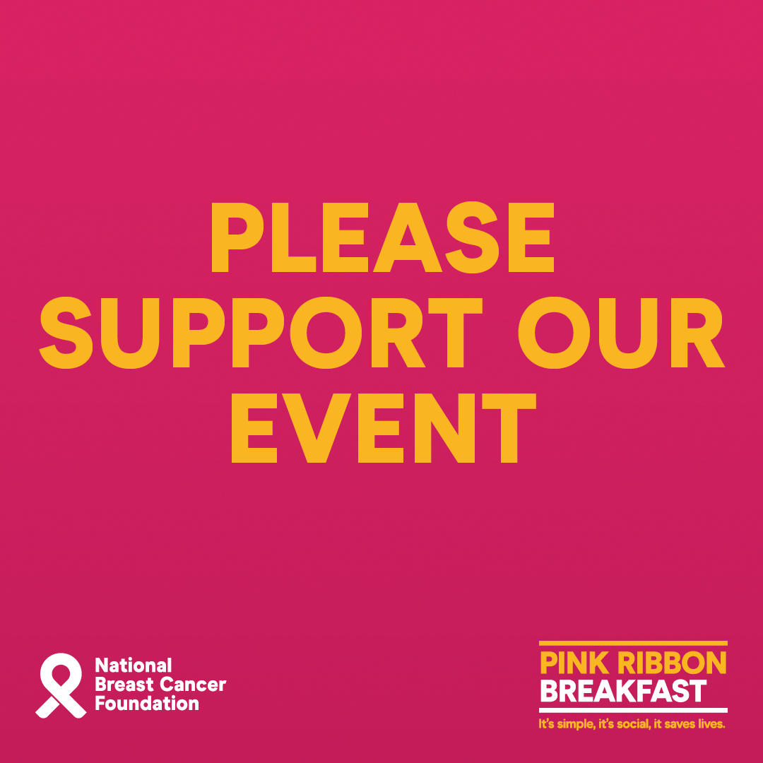 Social Tile - Please Support Our Event - Pink Ribbon Breakfast 2021