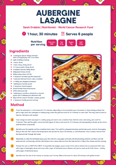 Aubergine Lasagne
