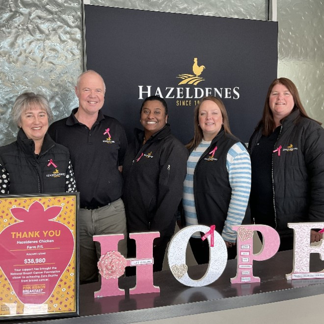 Hazeldenes Chicken Farm P/L's Pink Ribbon Breakfast