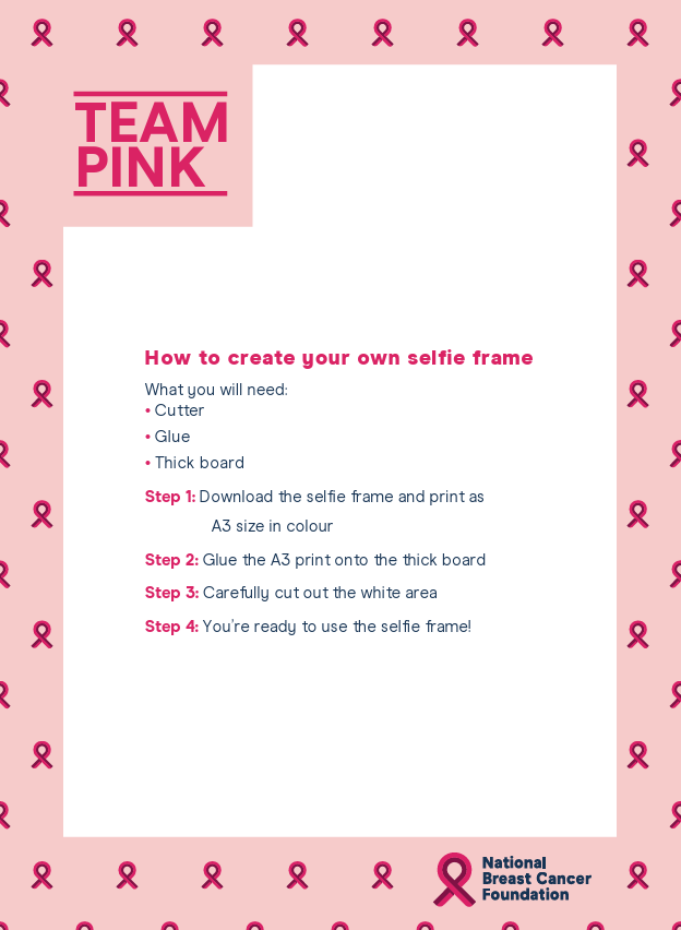 Team Pink - Selfie Frame