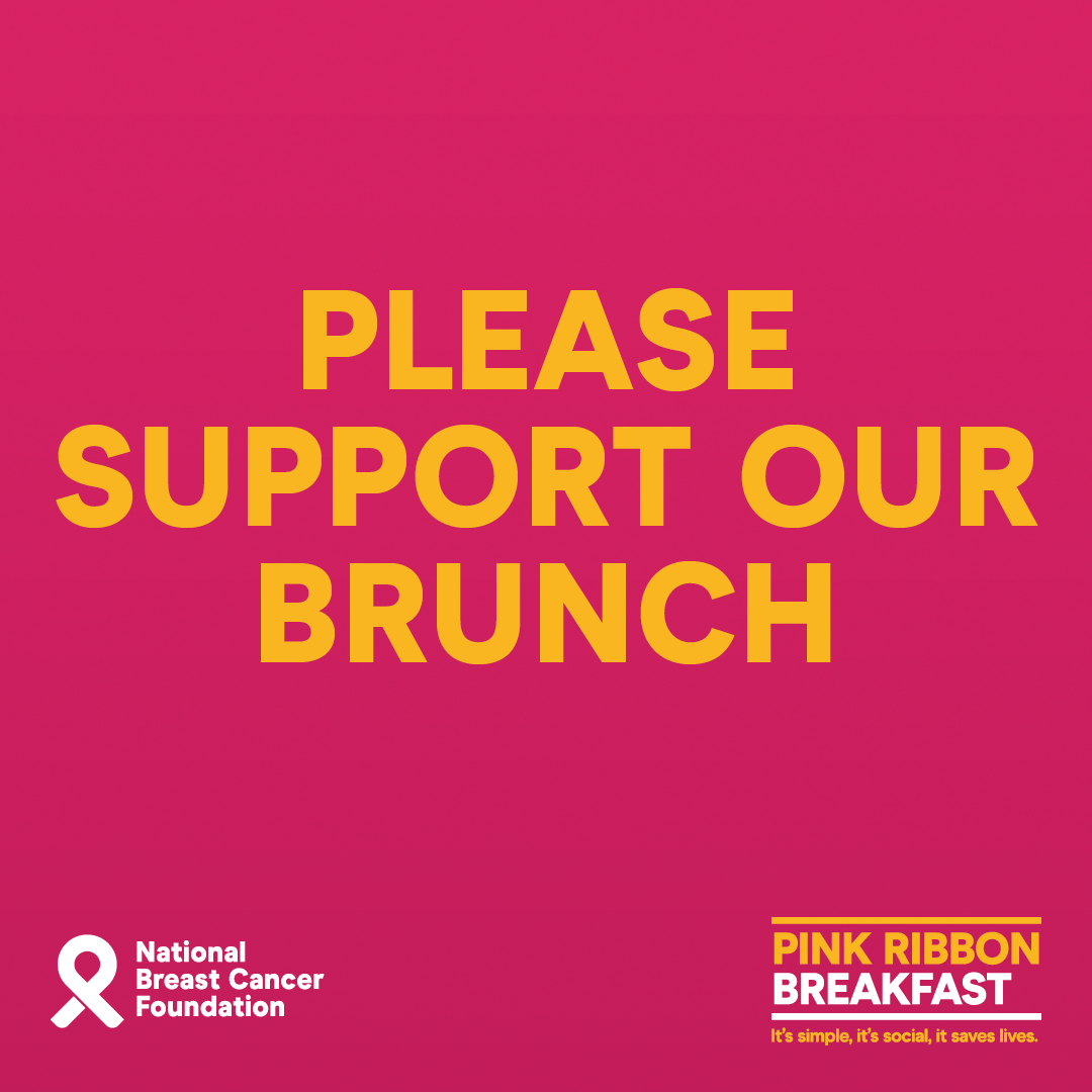 Social Tile - Please Support Our Brunch - Pink Ribbon Breakfast 2021