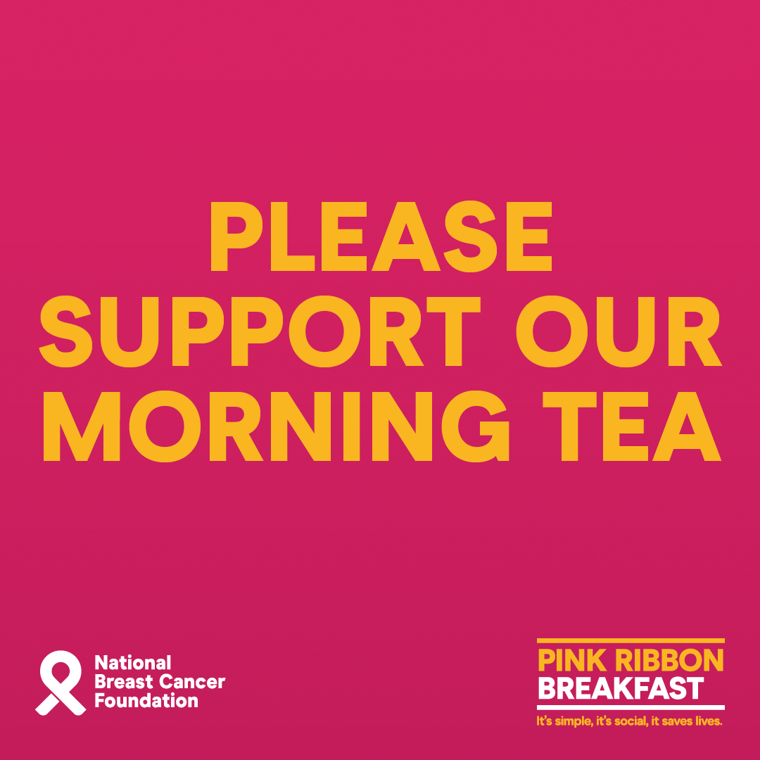 Social Tile - Please Support Our Morning Tea - Pink Ribbon Breakfast 2021