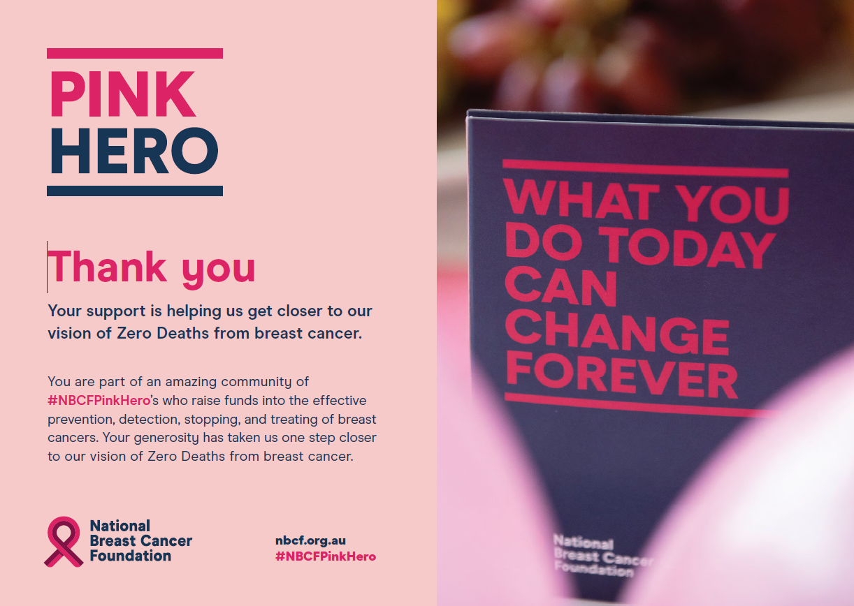 Pink Hero Event Poster - Thank You